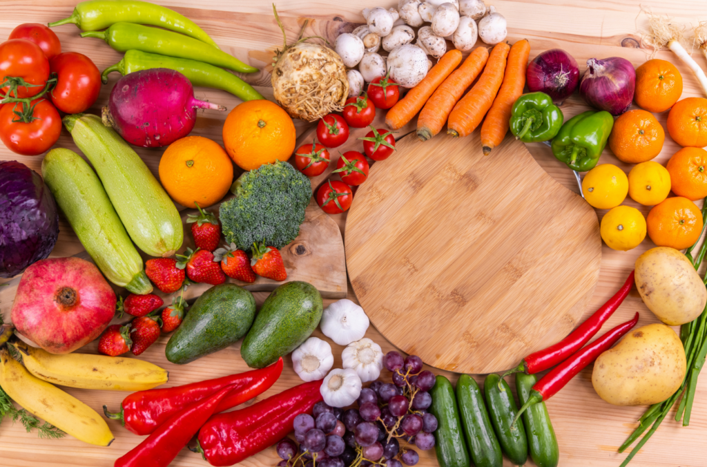 des fruits et légumes riches en eau